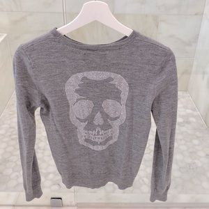 Light gray size S hundred percent merino wool. Zadig & Voltaire